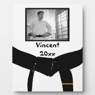 Martial Arts 1st Degree Black Belt Photo Keepsake Plaque