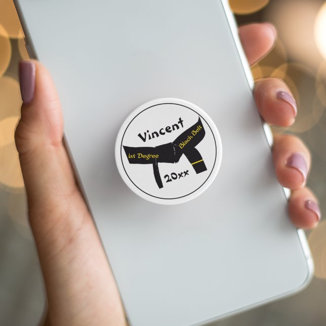 Martial Arts 1st Degree Black Belt Rank PopSocket (Creator Uploaded)
