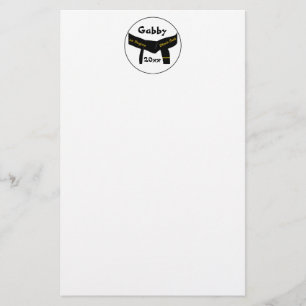 Martial Arts 1st Degree Black Belt Stationery