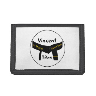 Martial Arts 1st Degree Black Belt Tri-fold Wallet