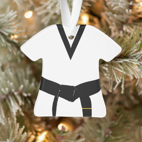 Martial Arts 1st Degree Black Belt Uniform Ornament