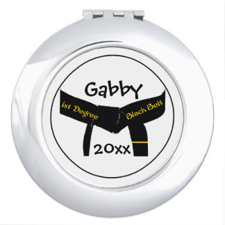 Martial Arts 1st Degree Black Belt Vanity Mirror