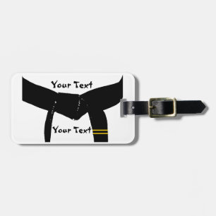 Martial Arts 2nd Degree Black Belt Gear Bag Tag