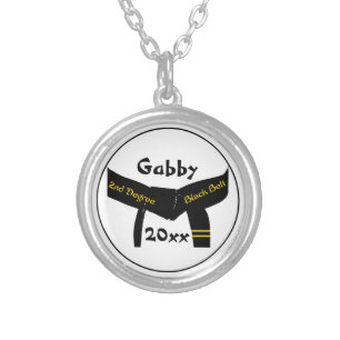 Martial Arts 2nd Degree Black Belt Necklace