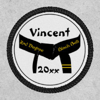 Martial Arts 2nd Degree Black Belt Rank Patch