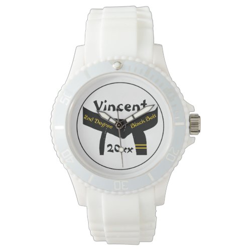 Martial Arts 2nd Degree Black Belt Watch