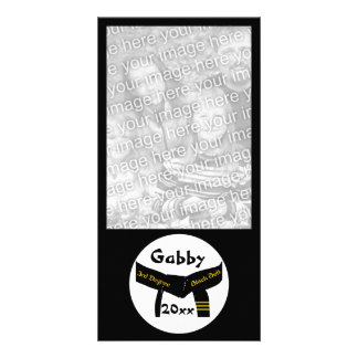 Martial Arts 3rd Degree Black Belt Photo Card