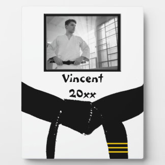 Martial Arts 3rd Degree Black Belt Photo Keepsake Plaque