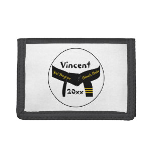 Martial Arts 3rd Degree Black Belt Trifold Wallet