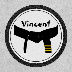 Martial Arts 4th Degree Black Belt Rank Patch