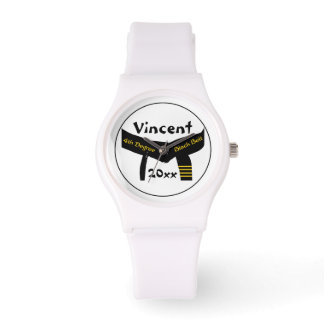 Martial Arts 4th Degree Black Belt Watch
