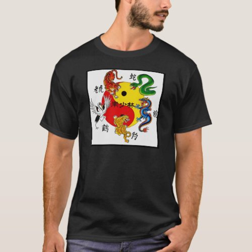 MARTIAL ARTS 5 ANIMALS T_Shirt