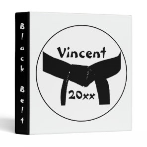 Martial Arts Basic Black Belt Binder