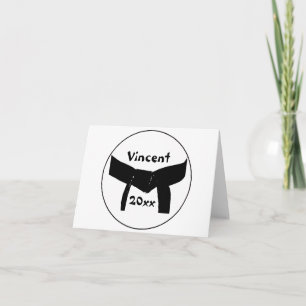 Martial Arts Basic Black Belt Card