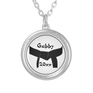 Martial Arts Basic Black Belt Necklace