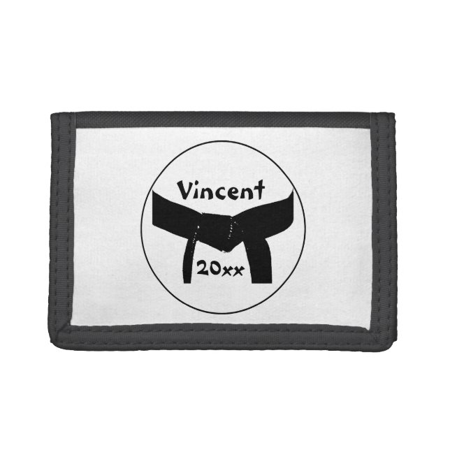 Martial Arts Basic Black Belt Wallet (Front)
