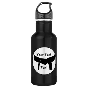 Martial Arts Basic Black Belt Water Bottle
