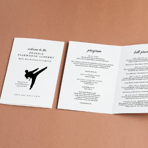 Martial Arts Belt Ceremony Program Flyer