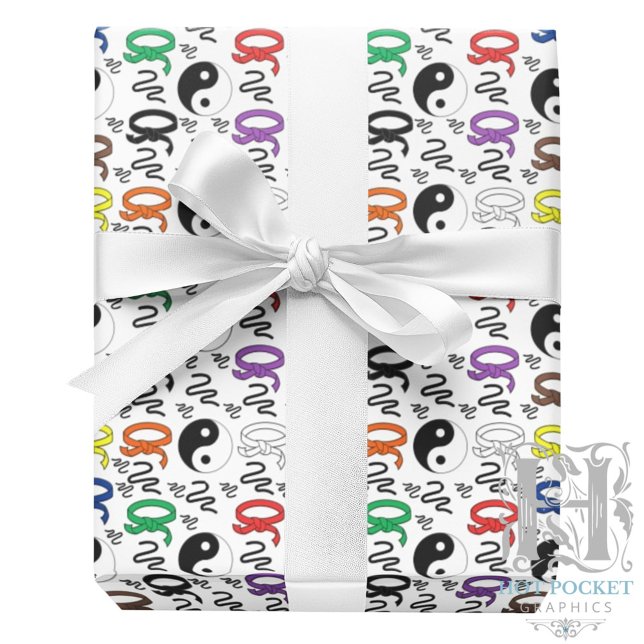 Martial Arts Belts Gift Wrapping Paper (Creator Uploaded)