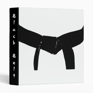 Martial Arts Black Belt 3 Ring Binder