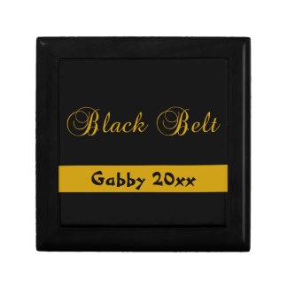 Martial Arts Black Belt Black and Gold Gift Box