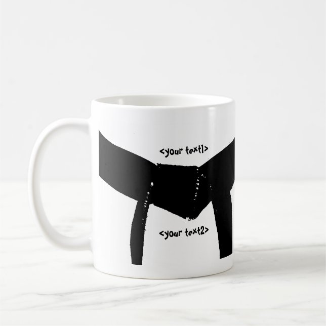 Martial Arts Black Belt Coffee Mug (Left)