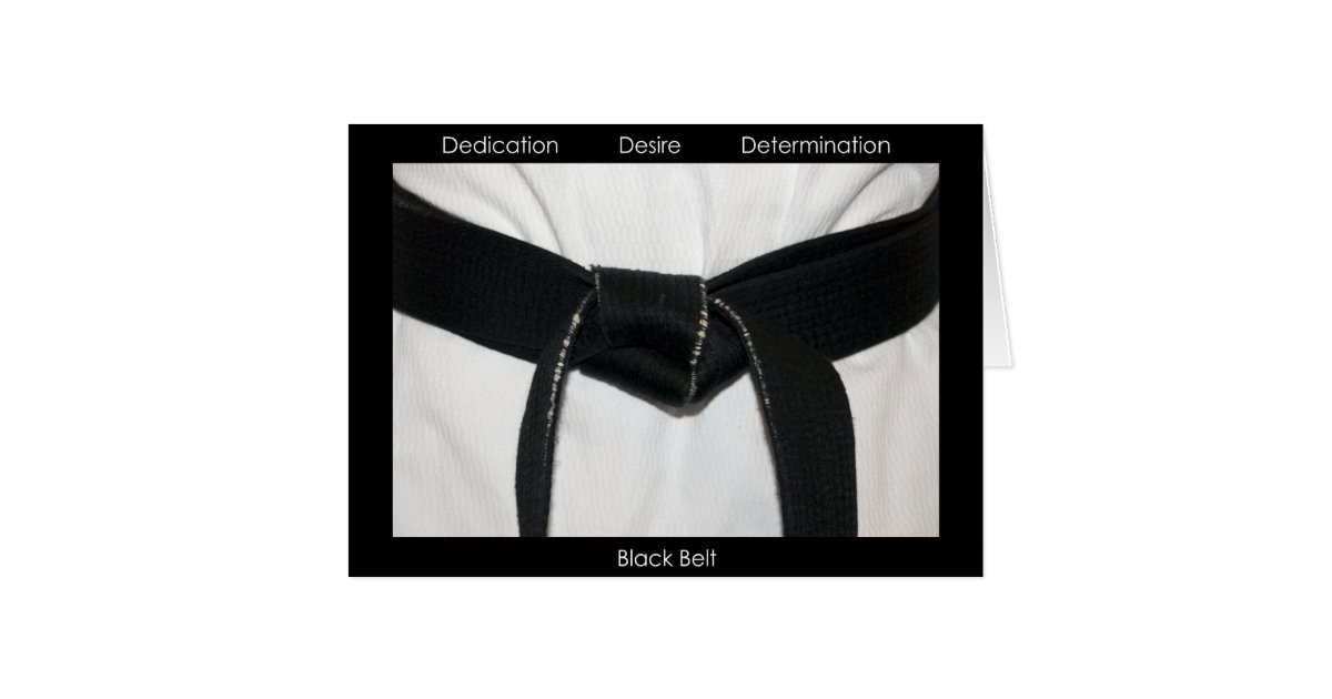 Martial Arts Black Belt Congratulations Card | Zazzle