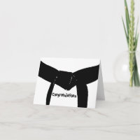 Martial Arts Black Belt Congratulations