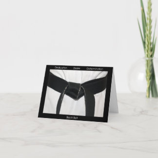 Martial Arts Black Belt Congratulations Card