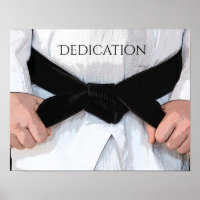 Martial Arts Black Belt Dedication Motivational