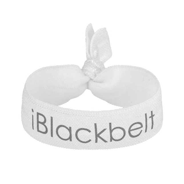 Martial Arts Black Belt Hair Tie (Front)