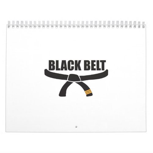 Martial Arts Black Belt in Training _ Gift Idea Calendar