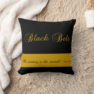 Martial Arts Black Belt Journey Throw Pillow