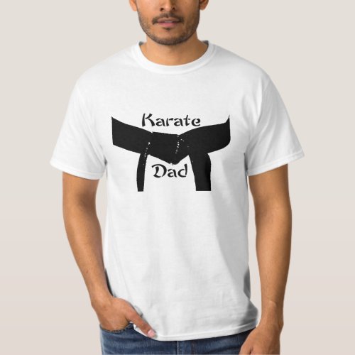 Martial Arts Black Belt Karate Dad T_Shirt