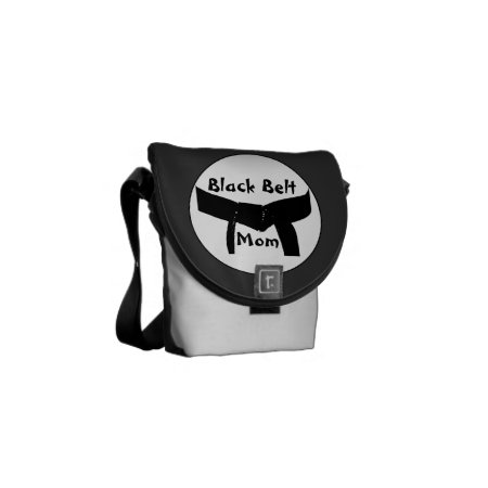 Martial Arts Black Belt Mom Messenger Bag