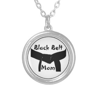 Martial Arts Black Belt Mom Necklace