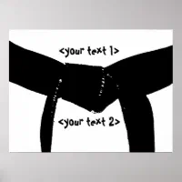 Black Looks Good on You Belt Grading Greeting Card Jiu 