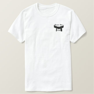 Martial Arts Black Belt Team Embroidered T-Shirt