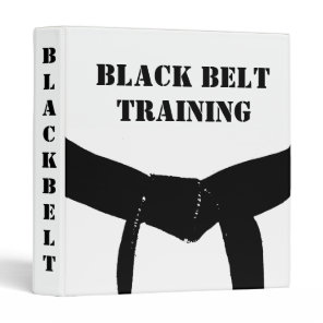 Martial Arts Black Belt Test Training Binder