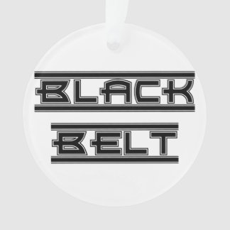 Martial Arts Bold Black Belt Ornament
