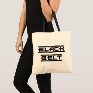 Martial Arts Bold Black Belt Tote Bag
