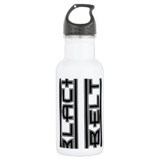 Martial Arts Bold Black Belt Water Bottle