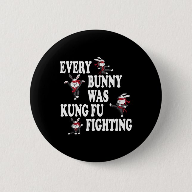 Martial Arts Boxing Fight Training Practice Fights Button (Front)