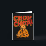 Martial Arts Boxing Humor Chop Chop Cartoon Priest Card<br><div class="desc">Martial Arts Boxing Humor Chop Chop Cartoon Priest Design</div>