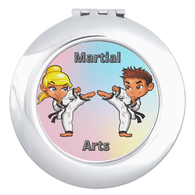 Martial Arts Boy and Girl   Compact Mirror (Front)