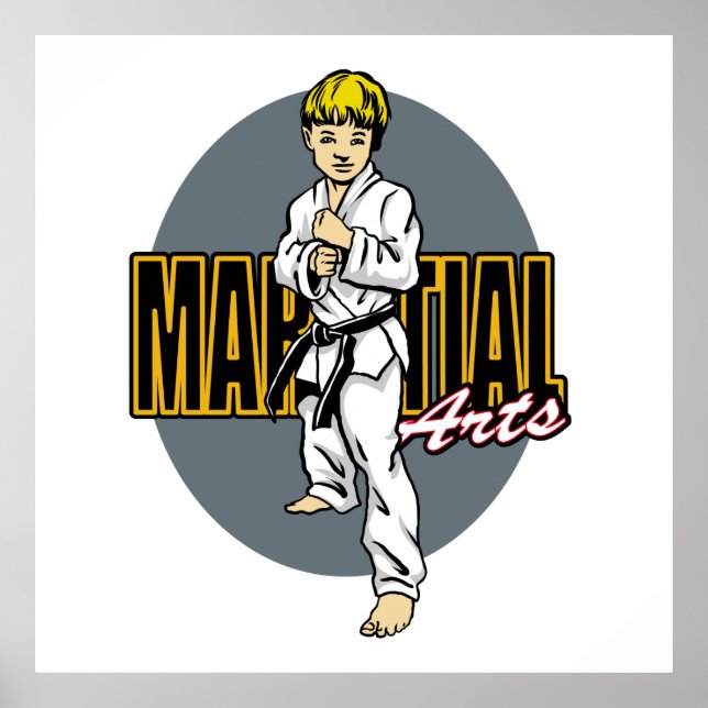 Martial Arts Boy Poster (Front)