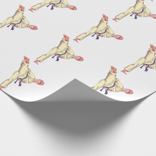 Martial Arts Boy Wrapping Paper