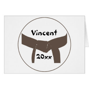 Martial Arts Brown Belt Cards