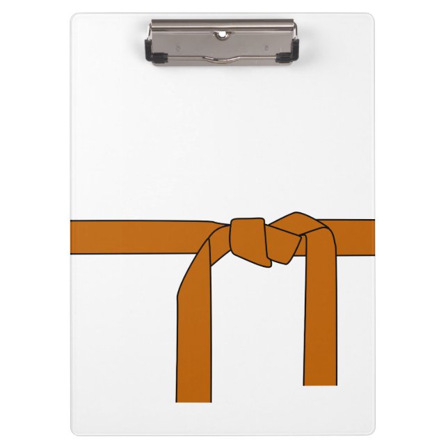 Martial Arts Brown Belt Clip Board (Front)
