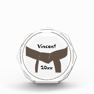 Martial Arts Brown Belt Keepsake Acrylic Award